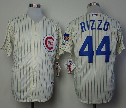 Cubs #44 Anthony Rizzo Cream 1969 Turn Back The Clock Stitched MLB Jersey - Click Image to Close